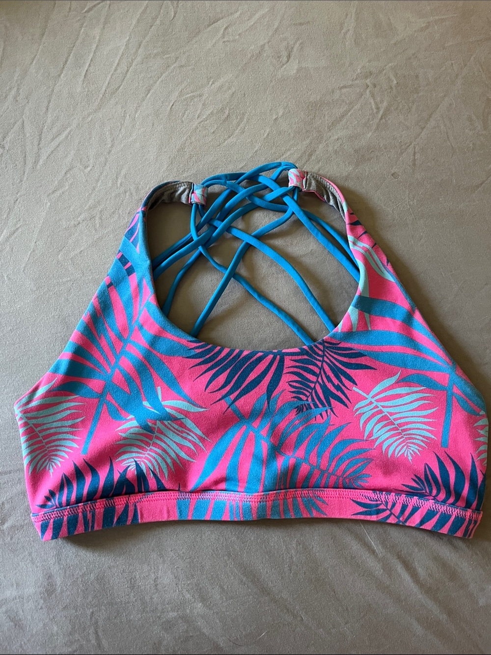 Born Primitive Pink and Blue Vitality Sports Bra-size small